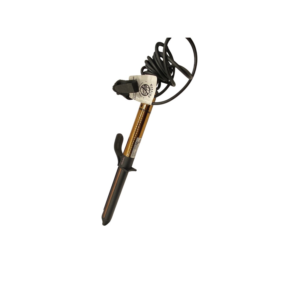 Ella Bella Hair Curler Gold Black Wand Curling Iron Model CR006B‎ 65W